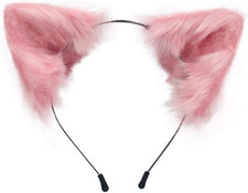 Handmade Fox Wolf Cat Ears Headwear Costume Accessories for Halloween Christmas