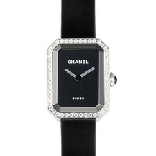 Chanel Premiere H7942 Stainless Steel Diamond 15.2mm Black Dial Quartz YKW609