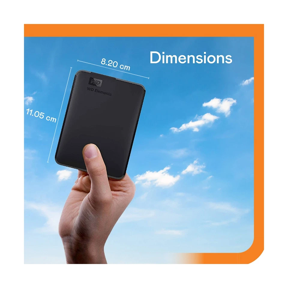 WD 5TB Elements Portable External Hard Drive for Windows, USB 3.2 Gen 1/USB 3... - Image 3 of 4