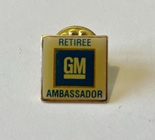 GM Retiree Ambassador General Motors Vintage Pin- Transportation Advertising