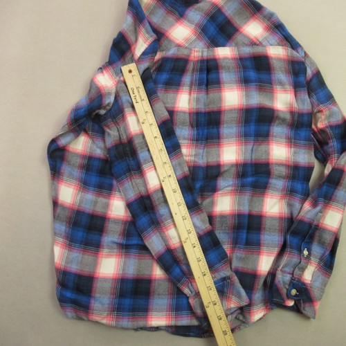 Pendleton Shirt Womens Medium Long Sleeve Button Front Lightweight Plaid Pockets - Picture 9 of 10
