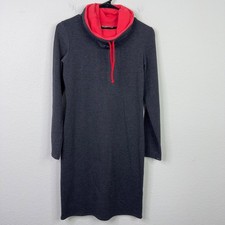 Tessita Dress Womens M Gray Cowl Neck Casual Athleisure Minimalist Quiet Luxury