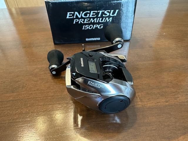 【未使用】SHIMANO ENGETSU PREMIUM 150PG Shimano Engetsu Premium 150PG Right Baitcasting Reel, Used
