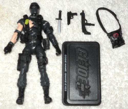 2008 Snake Eyes (version 32) - 100% complete (Hasbro GI Joe figure)