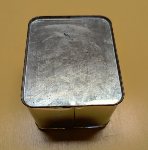 Rare Vintage Lincoln BeautyWare Chrome Coffee Metal Tin Canister Made in USA - Picture 10 of 13
