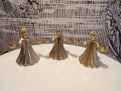VINTAGE 3 BOUGEOIR Chérubin ENFANT de choeur-ange DESIGN 60 70 Noël-DLG BMF - Photo 1/3