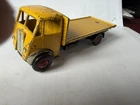 DINKY GUY FLAT TRUCK #512 DARK YELLOW CAB & BED BLACK CHASSIS VINTAGE DIECAST
