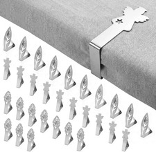 30 Pcs Table Cloth Holder Clips, Floewer Leaf Shape Picnic Tablecloth Clips
