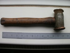 Vintage Thor Copper Hide Hammer Size 2 #212 SHIRLEY BIRM ENGLAND WORN HEADS