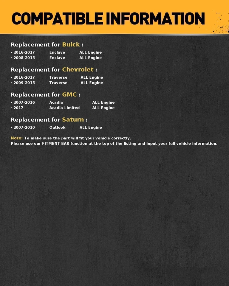 Cilindro maestro de freno Buick Enclave 2008-2015 2009 2010 2011 2012 25894721 Foto 2 de 4