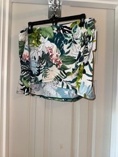 JANTZEN Wrap Front Printed Swim Over-Short NATURE GLOW sz 12 - NEW WITH TAGS 