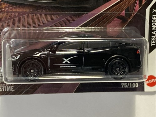 Matchbox Tesla Model X Black Space X EV Car Mattel 1:64 Electric Elon Musk 2024 - Picture 3 of 11