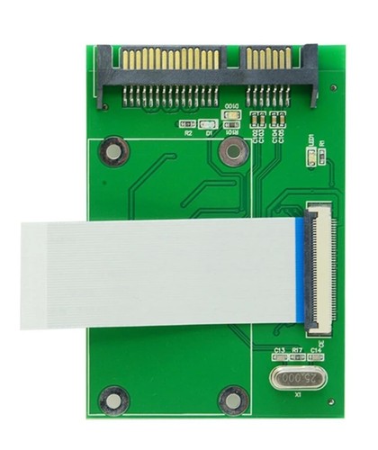 1.8" ZIF/CE HDD SSD Drive to 7+15p 22-Pin SATA male Adapter Converter Card - 第 1/5 張圖片