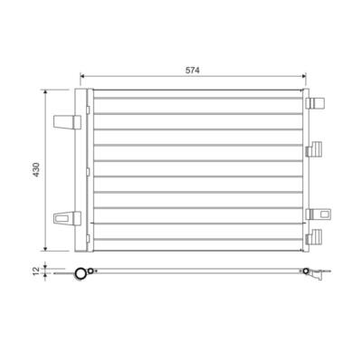 CONDENSATORE CLIMATIZZATORE THERMOTEC per AUDI VOLKSWAGEN | KTT110144