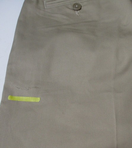 LANDS END Khaki School Uniform Plain Front Blended Chino Shorts Boys 16 NEW - Picture 5 of 7