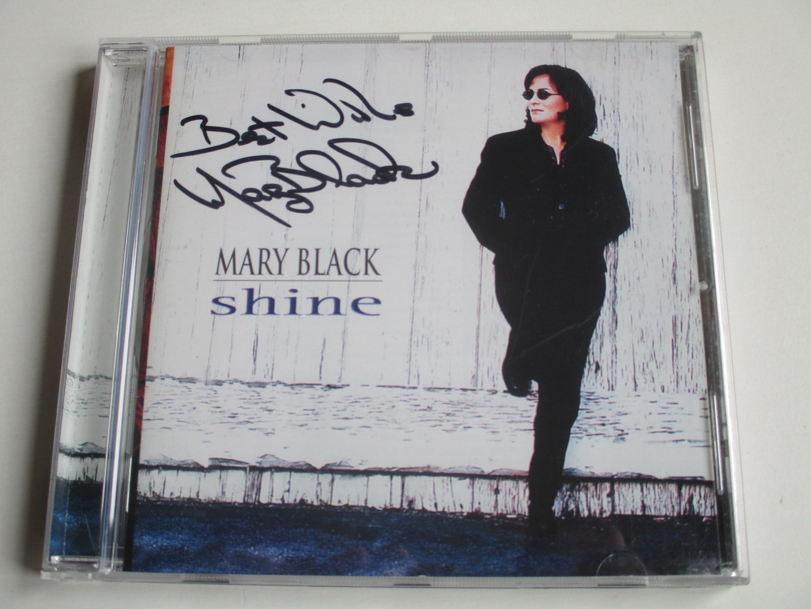 MARY BLACK - RARE HAND SIGNED CD ALBUM - SHINE (1997) - AUTOGRAPHED
