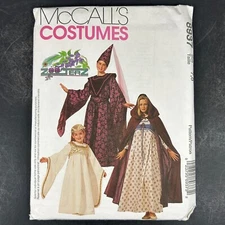 McCalls 8937 Costume Medieval Dress Cape Vest Hat Uncut Size 7-8 Children