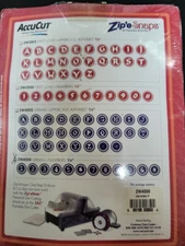 ACCUCUT Zip'eSnaps Wafer Thin Dies Urban Numbers 1/4" Font Sizzix