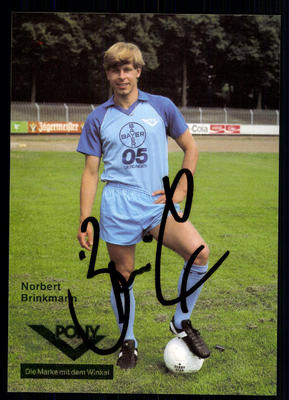 Norbert Brinkmann Autogrammmkarte Bayer Uerdingen 1983-84 Original Sign+A 94007