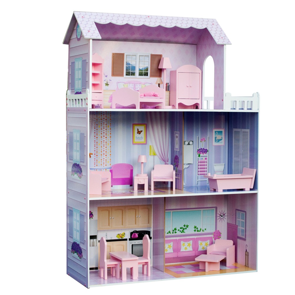 Olivia's Little World Dreamland Tiffany 3-Story Dollhouse for 12