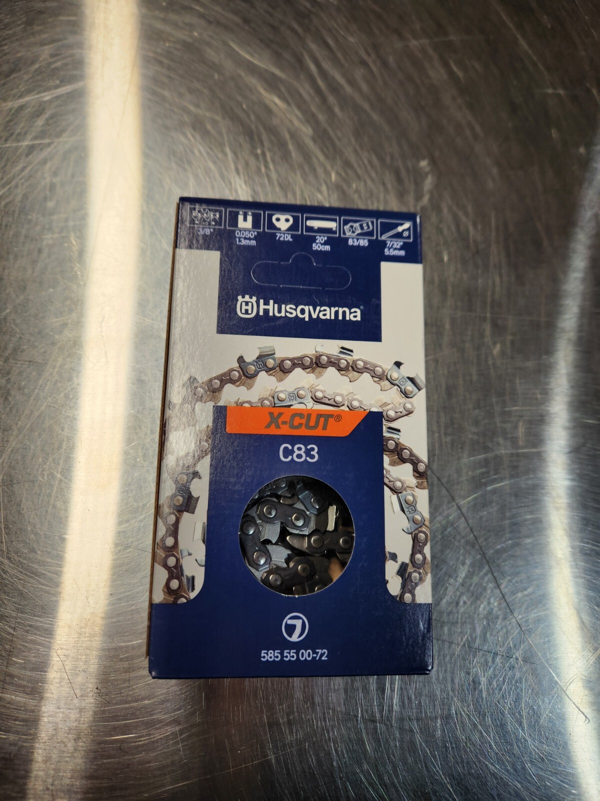 Husqvarna 20" 3/8 x .050 C83 XCut Chain 585550072 eBay