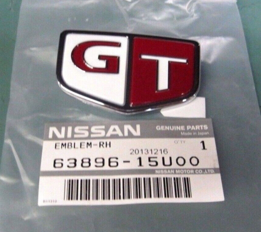 Nissan Skyline R33 GTS-T GT side emblem left right 63896-15U00 x2 