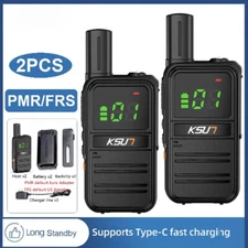 Walkie Talkie PMR/FRS Radios Wireless Device Two Way Radio Type-C
