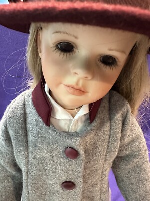 Vera Scholz 1991 60 cm Malena Porcelain Doll Blond Hair Otto