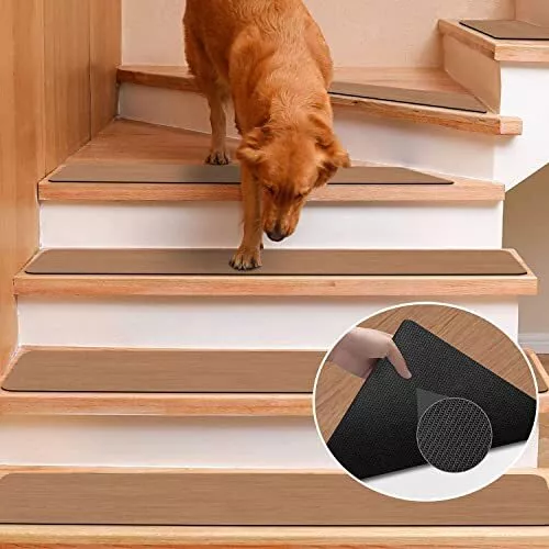 Stair Treads, Anti-slip Carpet Strips for Indoor Stairs, Stair