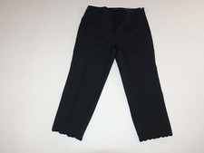 Talbots Women's Chatham Slim Leg Cropped Pants Size 6 Petite NWT Black 6P