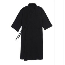 Herren Kimono Yukata Bademantel Robe Langärmelig Nachtwäsche Baumwolle Japanisch