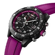 New Breitling Endurance Pro 38 Purple Quartz Chronograph Men's Watch New Fullset
