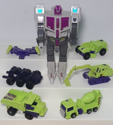 Vintage LOT Tomy Hasbro G1 Transformer Devastator Figures & More         (T8)