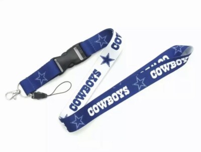 Dallas Cowboys NFL Football Fans Keychain Lanyard Blue and White US SHIP 1 day 