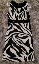 Black & White Knitted Dress, size 6