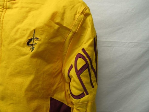 New Cleveland Cavaliers Mens Size S Small Starter Yellow Red Jacket Coat - 第 9/12 張圖片