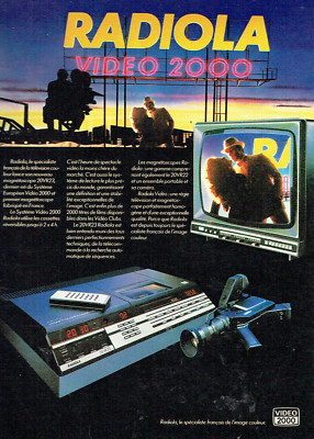 Advertising 0924 1983 Radiola Video 2000 VCR TV Camera