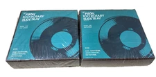 LOT 2 KMART FOCAL Black ROTARY SLIDE TRAYS Carousel Hold 100 2x2 Slides NIP NEW