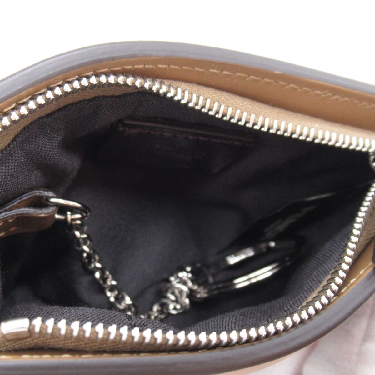 FENDI key holder pouch 7AP074AFBVF1HRM Canvas leather fabric FENDI key holder pouch 7AP074AFBVF1HRM Canvas leather fabric