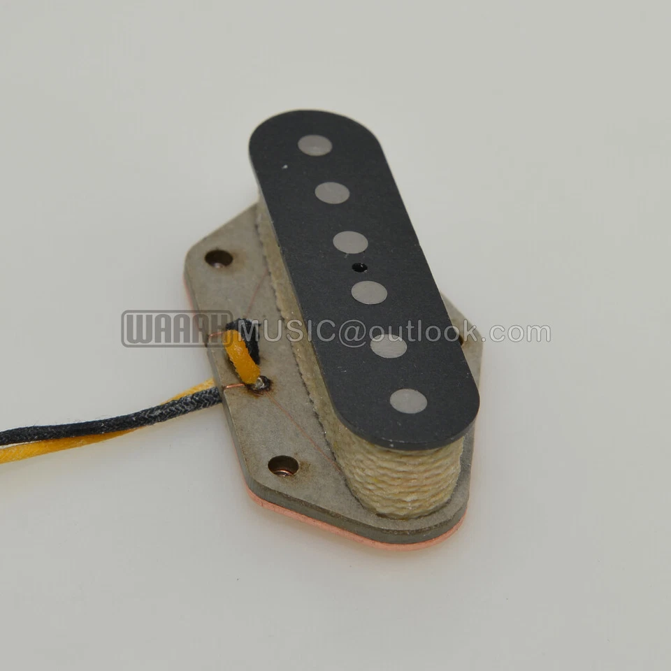 Broadcaster style solid Alnico 3 Magnet 60S Pickup 9.2K with Stagger Flat Pole - image 3 of 4