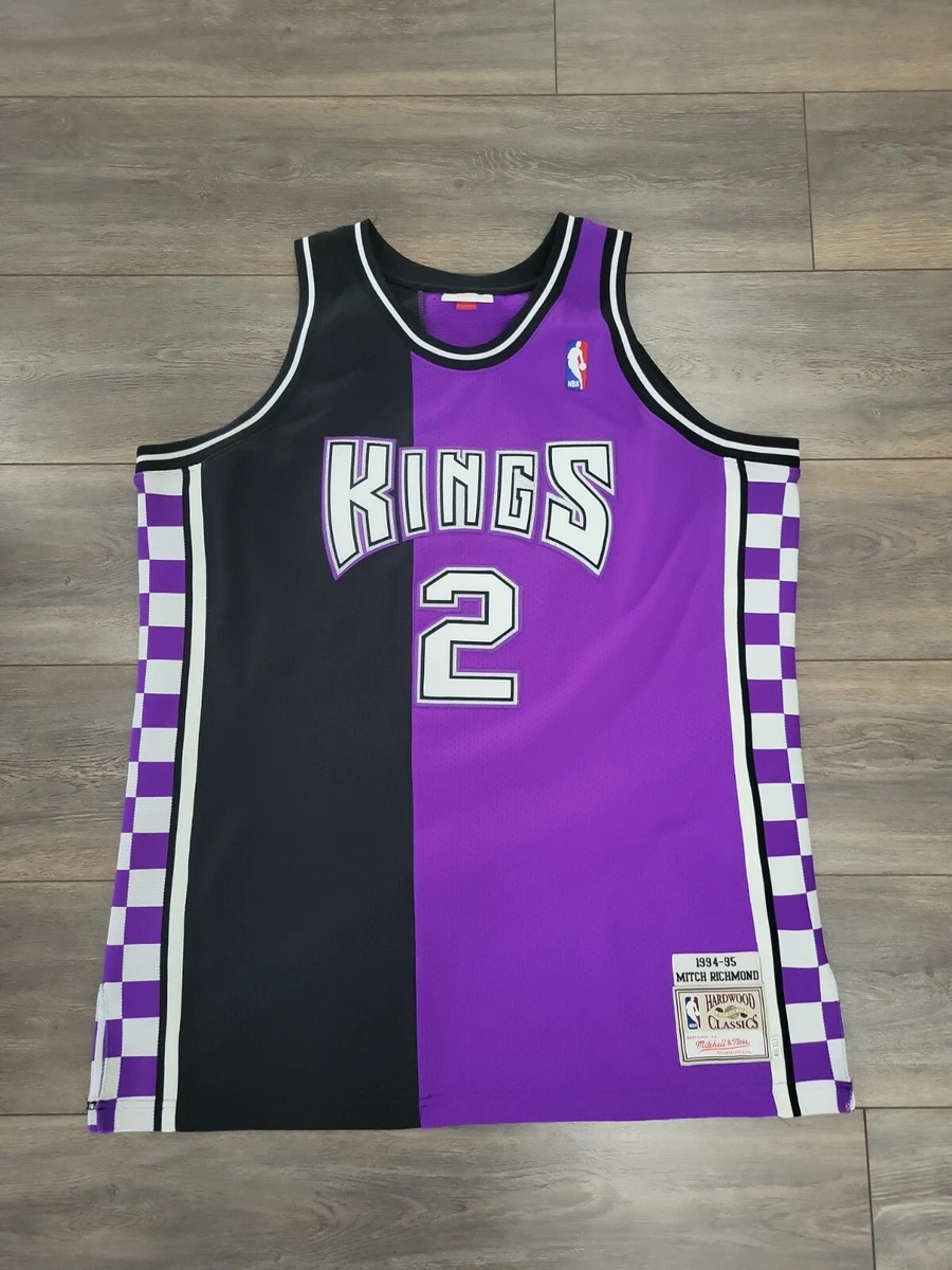 Men's Mitchell & Ness Mitch Richmond Purple Sacramento Kings Hardwood Classics Swingman Jersey Size: Medium