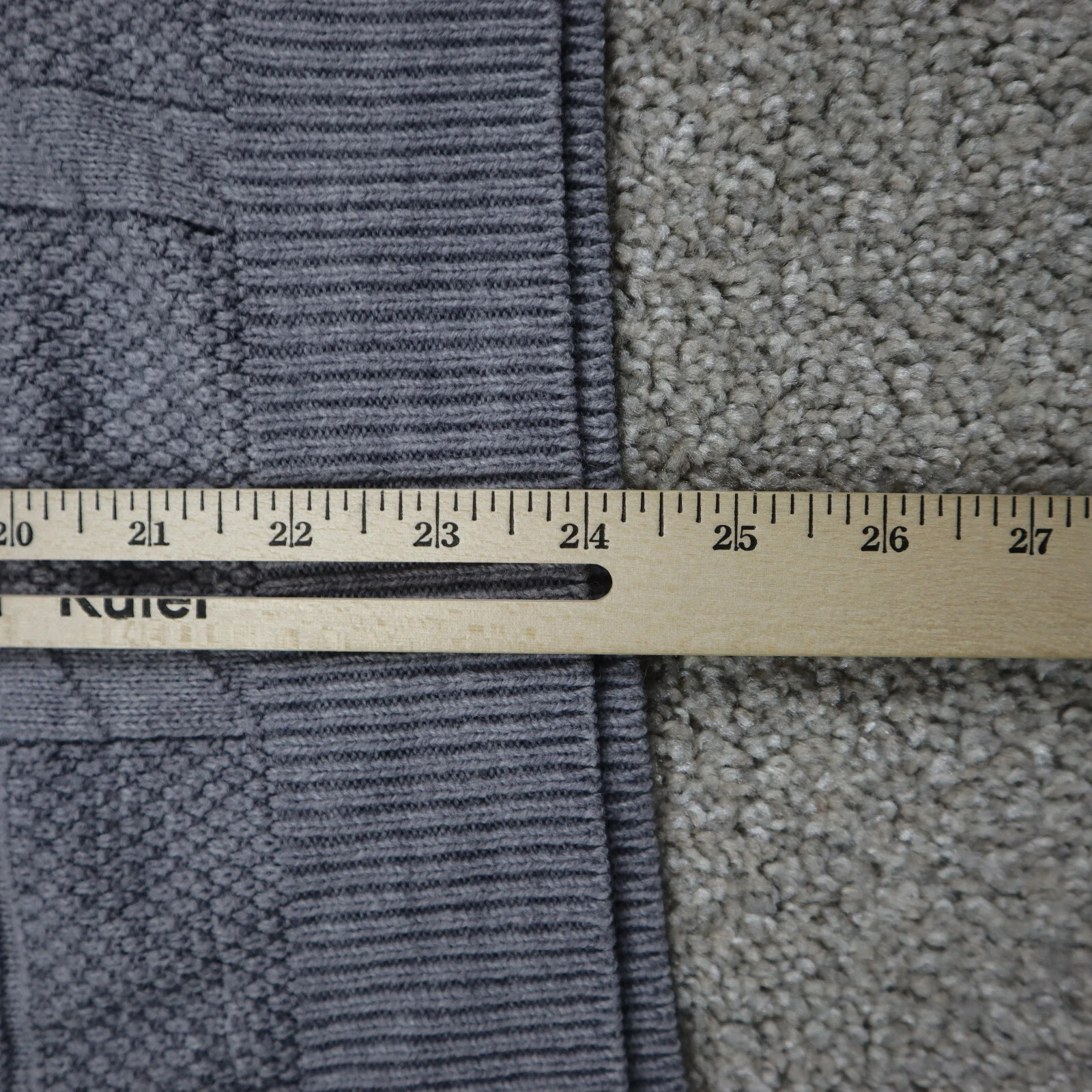 VINTAGE Christian Dior maglione uomo grande grigio Monsieur USA felpa testurizzata