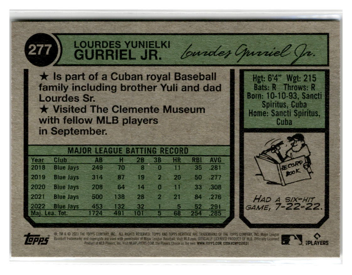 2023 Topps Heritage #277 Lourdes Guriel jr | eBay
