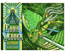 Eddie Vedder Amsterdam 2019 AP S/N Brad Klausen Poster Pearl Jam Concert