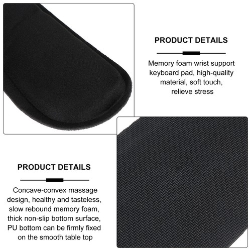Memory Foam Wrist Guard Set Ergonomic Mouse Rest Pad for Computer - Afbeelding 12 van 12