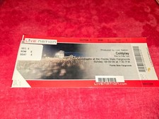 VINTAGE CONCERT TICKET FOR COLDPLAY AUG 9 2009 FORD AMPH FLORIDA FAIRGROUNDS