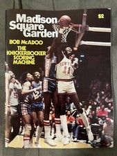 1978-79 NY Knicks Program Bob McAdoo 11/21/78 Pistons