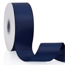 Navy Blue Grosgrain Ribbon 2" X 50 Yards Solid Color Double Faced Gift