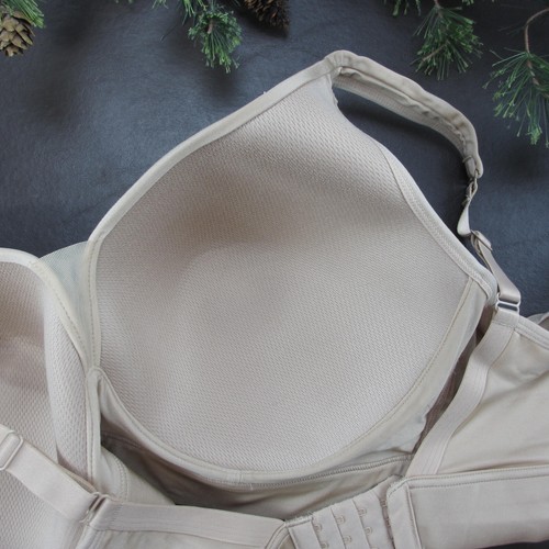 Jockey Bra Size 3XL Tan Padded Wireless Adjustable Clasp Back - Picture 8 of 11