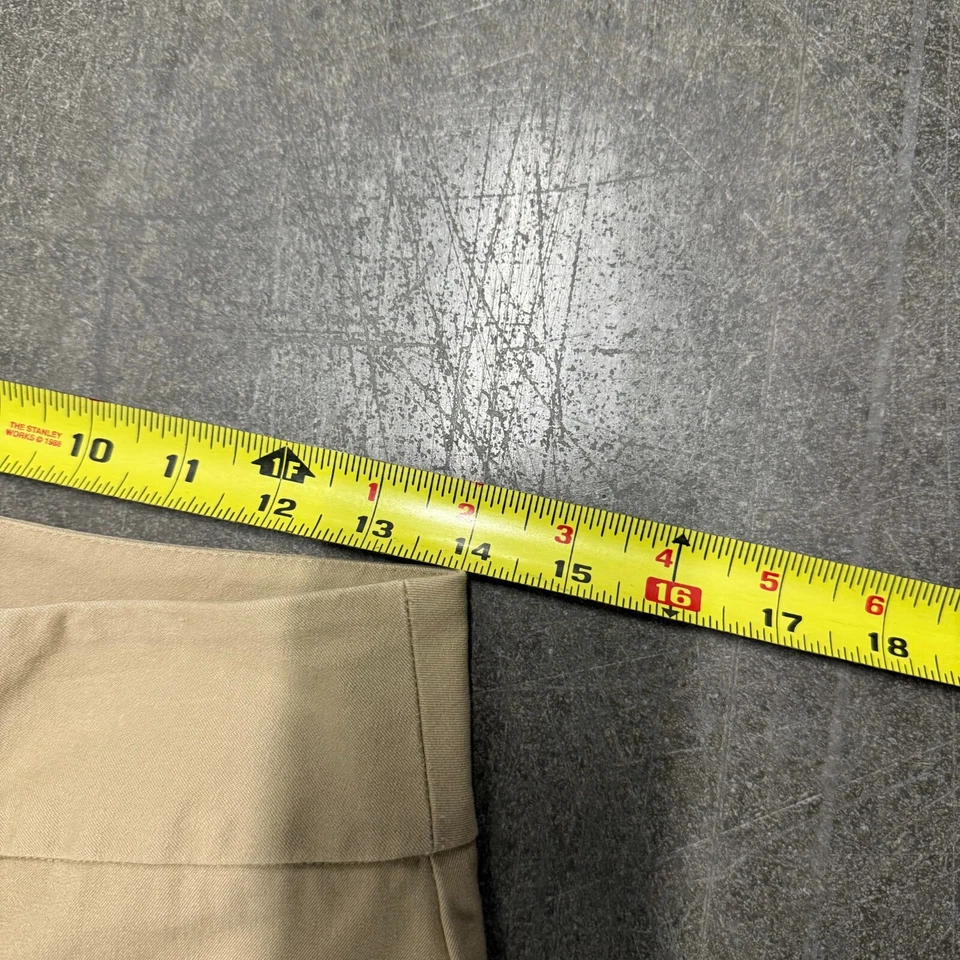 Laura Ashley Chino Pants Womens Petite 4P Beige Casual Flat Front Straight Leg - Image 4 of 4